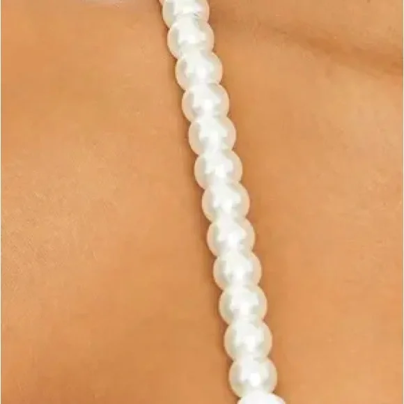 Solid & Striped X The Selena Satin Dress with Beaded Pearls Straps. Retail: $318 - Picture 7 of 7